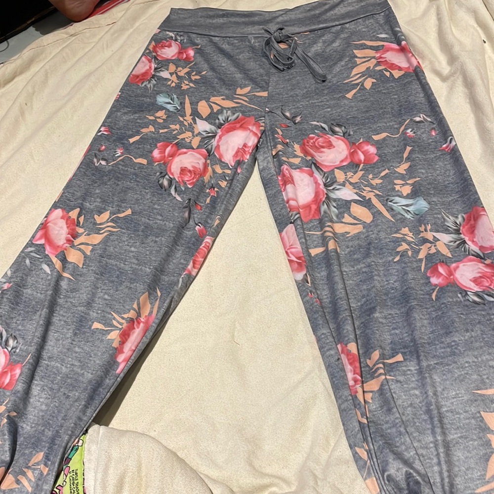 Brand new, grey, wide legged lounge pants.